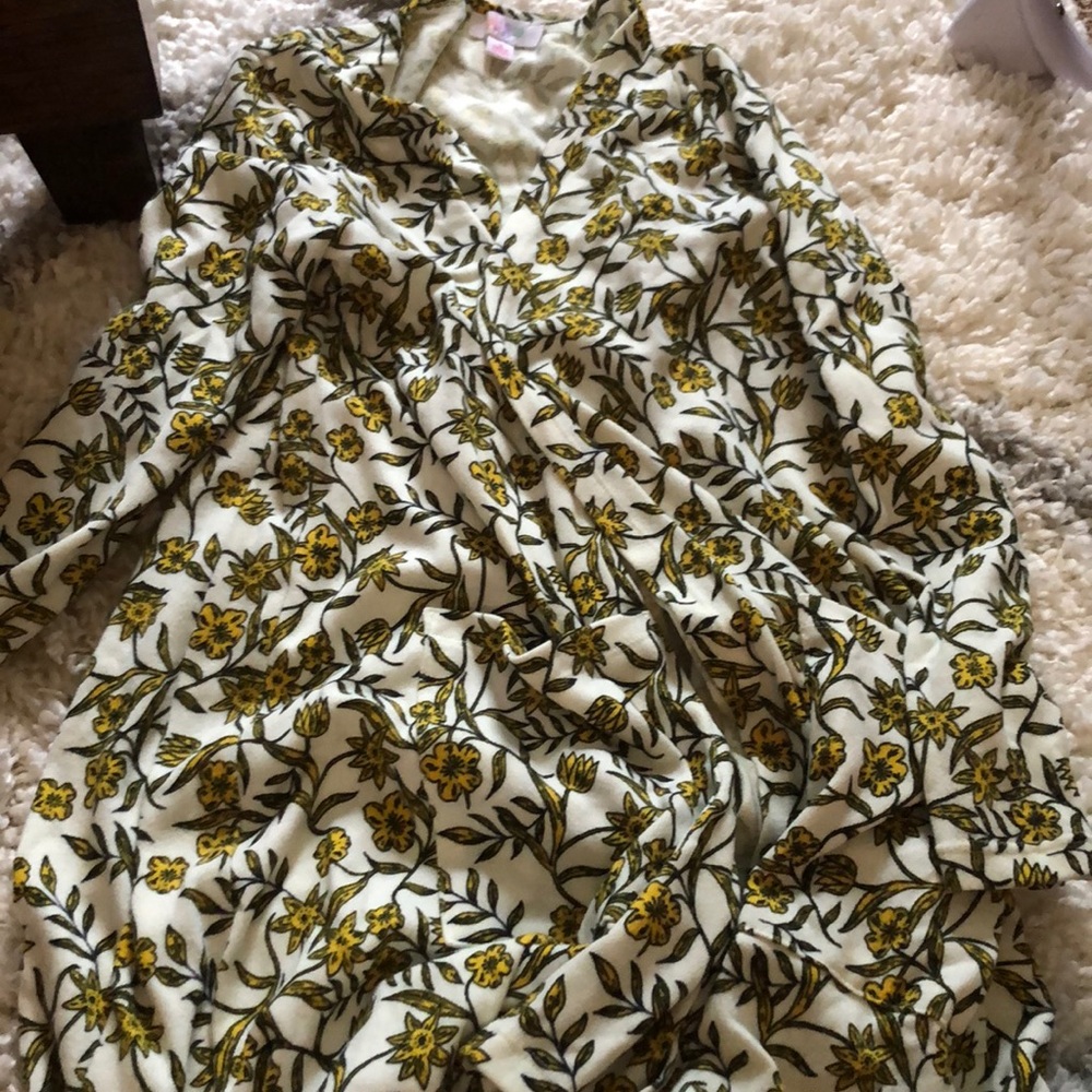Floral cardigan with pockets